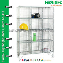 Zinc Wire Mesh Twelve Compartment Lockers